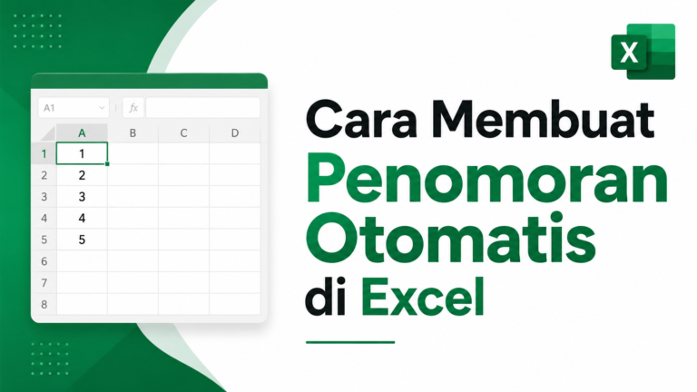 Cara membuat penomoran otomatis di excel