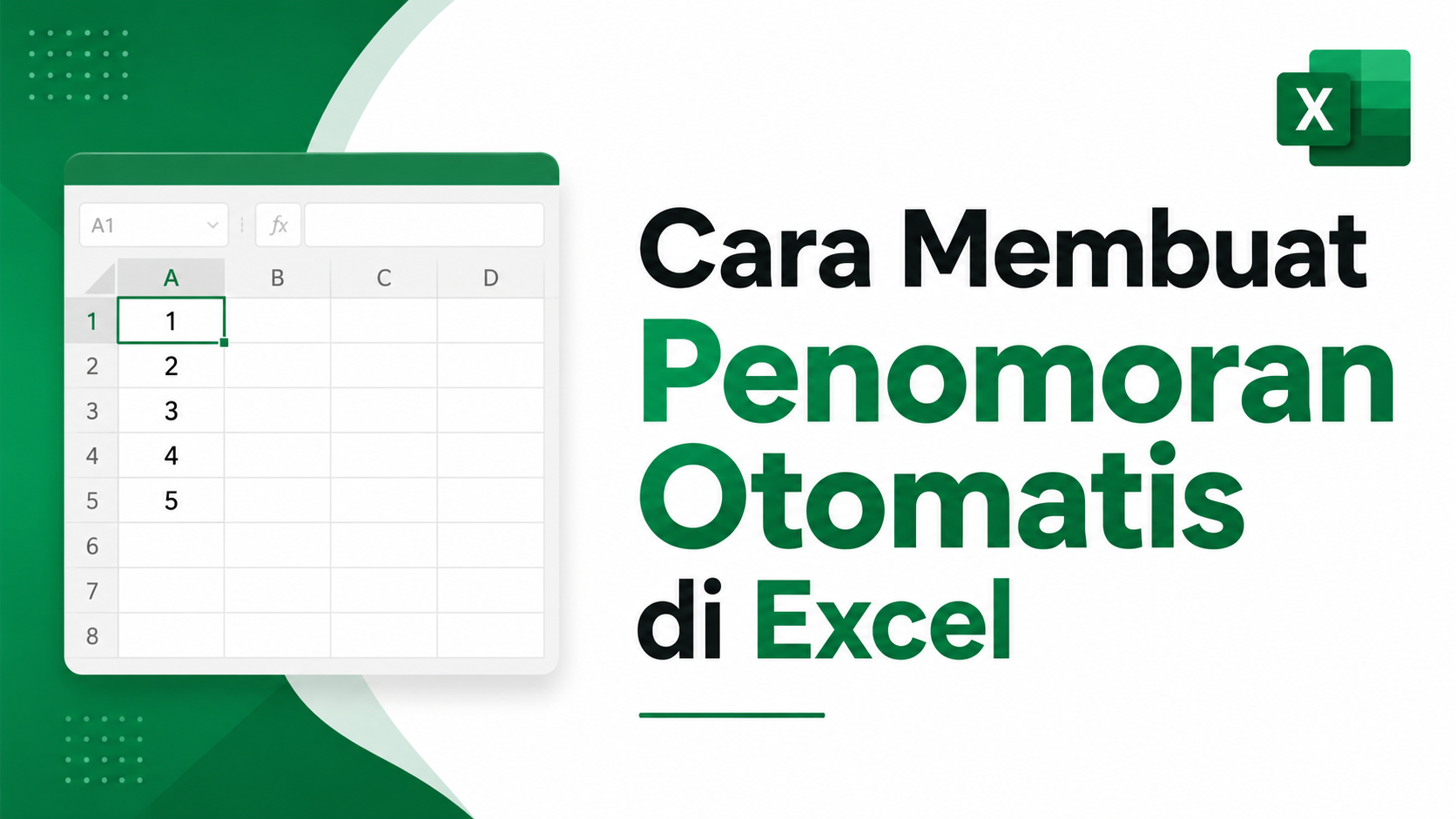 Cara membuat penomoran otomatis di excel