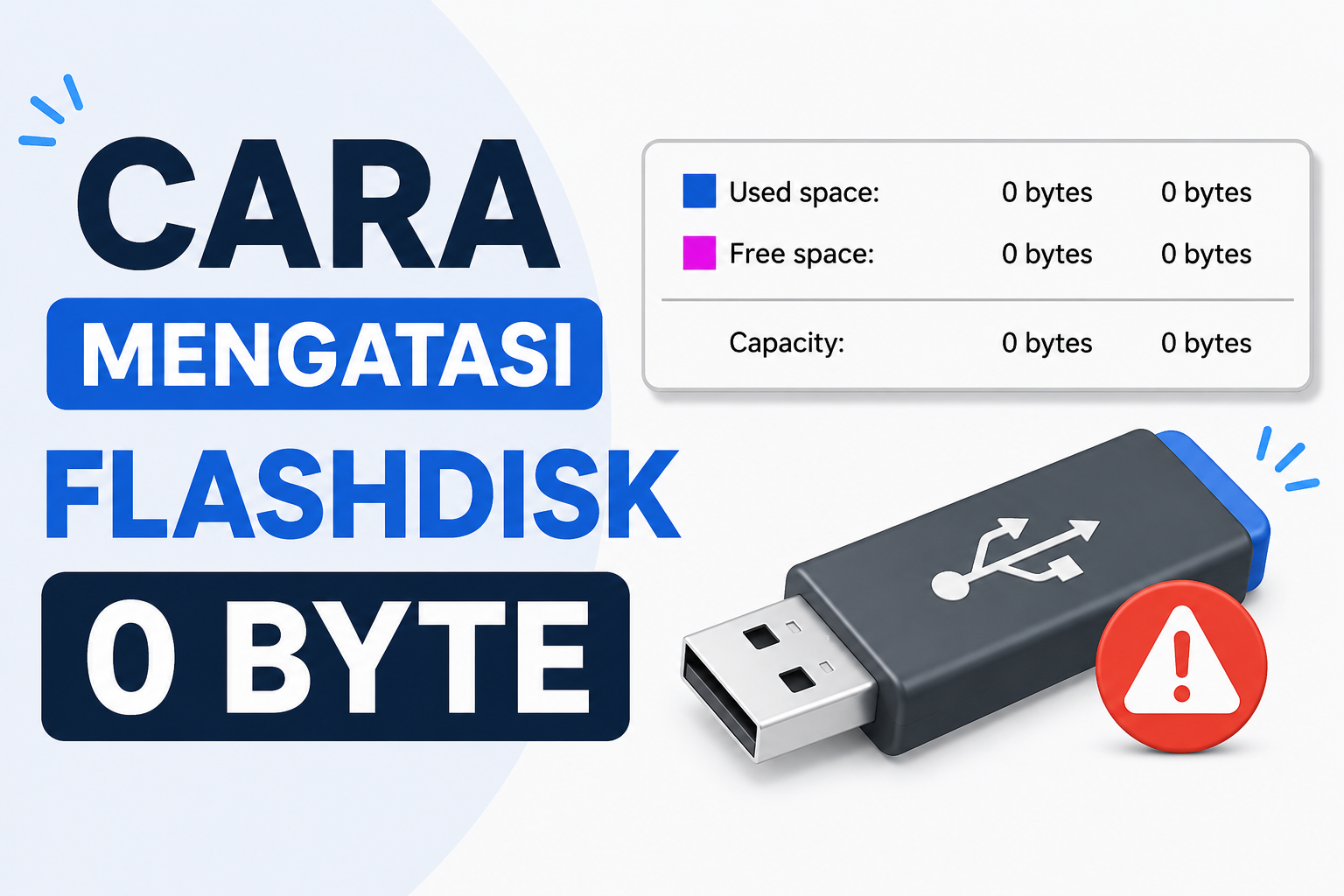 Cara mengatasi flashdisk 0 byte