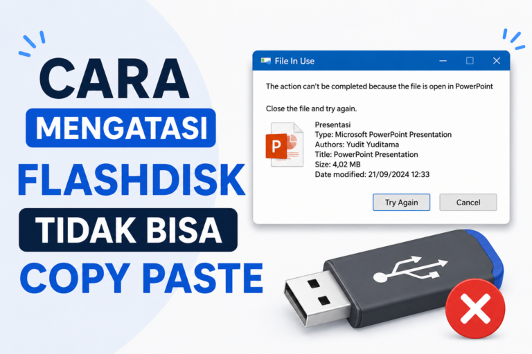 Mengatasi flashdisk tidak bisa copy paste