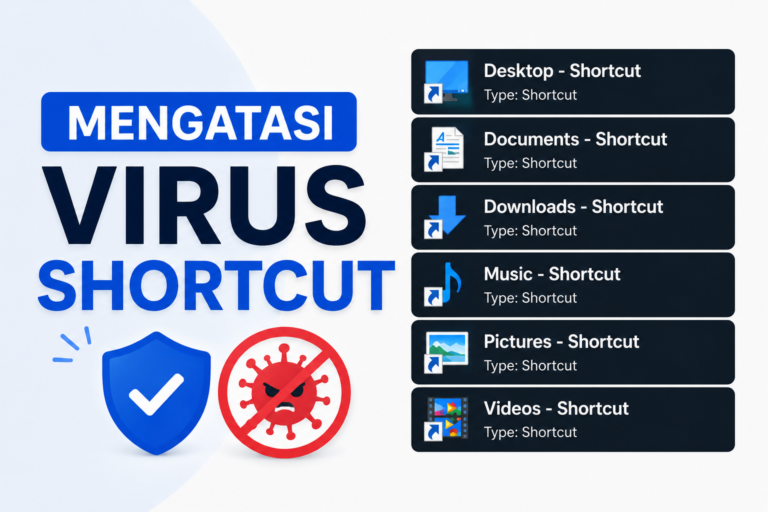 Mengatasi virus shortcut