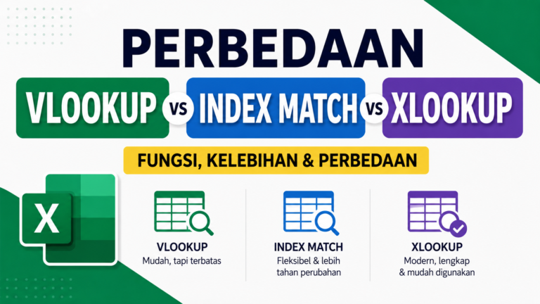 perbedaan vlookup xlookup index